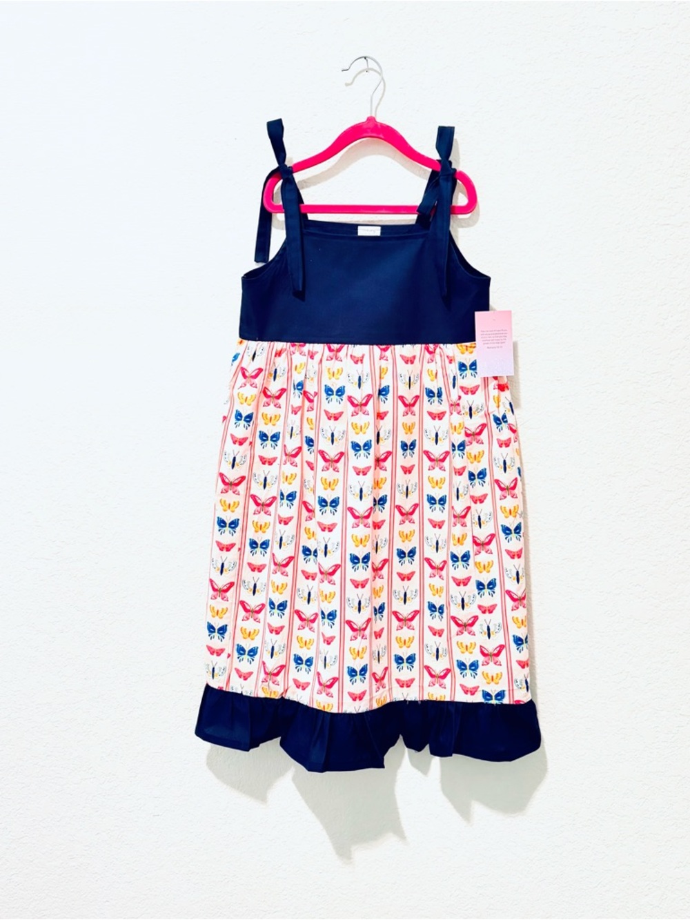 Navy Top Butterfly Print Sundress